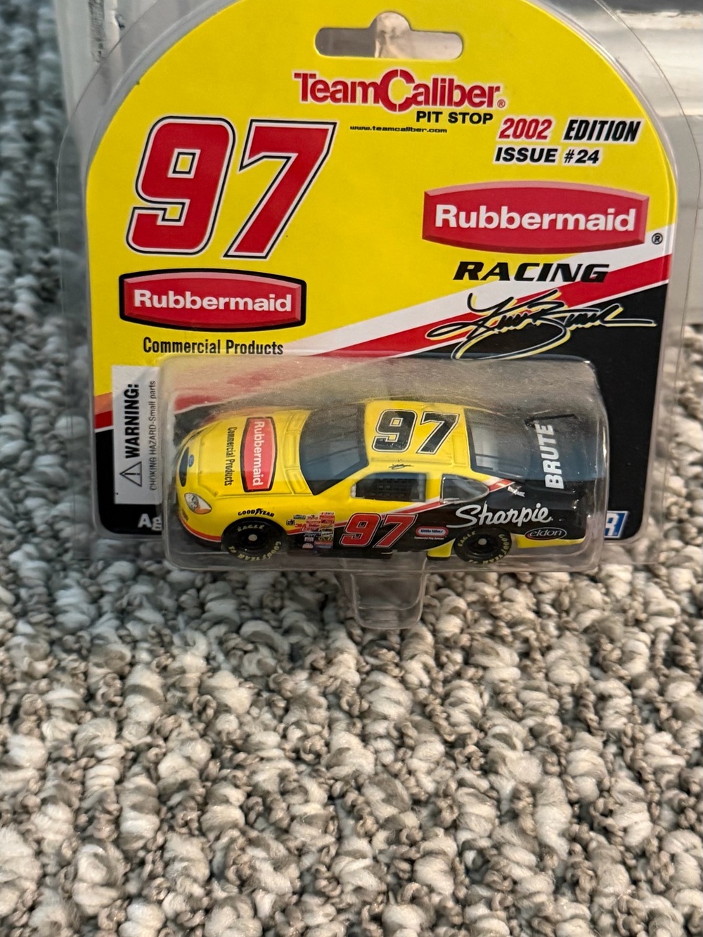 97 Yellow & Black Racing Car Rubbermaid TeamCaliber 2002 edition Nascar